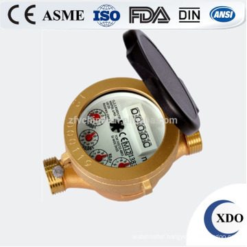 Hot sale factory price Dn15-32 single jet brass wet type water meter